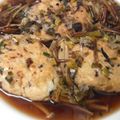kimimaruo's cooksnap of when they made 鶏ミンチと豆腐のトウチ煮込みハンバーグ.