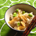 cookpading's cooksnap of when they made おあげと枝豆の味ごはん.