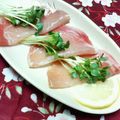 キョク's cooksnap of when they made 生ハムにかいわれとレモン～.