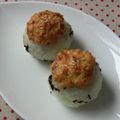 こうたろちゃん's cooksnap of when they made ✿鮭の味噌マヨ焼きおにぎり✿.