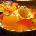 miyanoh's cooksnap of when they made クリスマスカラーのレアチーズプリン.