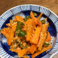 ＊＊まゆゆ＊＊'s cooksnap of when they made ピーマンとにんじんと卵の洋風きんぴら.