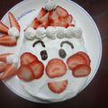 ダブルおさかな's cooksnap of when they made クリスマス♪イチゴdeアンパンマンケーキ.