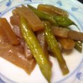 まんまるこころ's cooksnap of when they made 鶏肉とこんにゃくとインゲンの炒め煮.