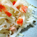 mmameco's cooksnap of when they made 大根消費！大根とかにかまのナムル風.