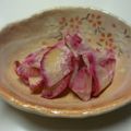 新妻あや's cooksnap of when they made 赤大根の甘酢漬け.