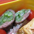 まじゅじゅ's cooksnap of when they made お花✿お弁当にいんげんの肉巻き.