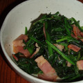 ☆mizutama☆'s cooksnap of when they made 定番☆ほうれん草とベーコンのソテー.