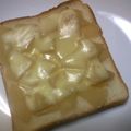 ゆみらんたん's cooksnap of when they made 朝食に＊アップルチーズトースト.
