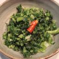 ｍａｒしゃん's cooksnap of when they made 日野菜や間引き菜の 振り糠漬け♪.