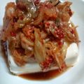 わこたこ's cooksnap of when they made あと一品！おつまみ！キムチ豆腐.