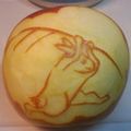 wahhaman's cooksnap of when they made おりんごでウサギ.
