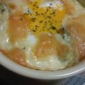 はちのすけ♪'s cooksnap of when they made 半熟たまごがとろ～り♡アボカドのグラタン.