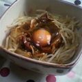 kisaragicats's cooksnap of when they made もや玉豚丼.