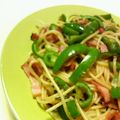 キョク's cooksnap of when they made 大葉にんにく醤油で☆ししとうの和風パスタ.