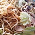 ユーロン's cooksnap of when they made 喫茶店風の和風スパゲッティ☆生姜焼き味.
