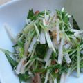 HALYUI's cooksnap of when they made 水菜と大根の梅おかかサラダ。.