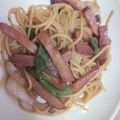 ミモ子's cooksnap of when they made 焼豚と長ネギのレモン醤油パスタ.
