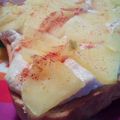 ★ひいらぎ★'s cooksnap of when they made 豆腐クリームトースト☆りんご乗せ☆.