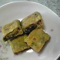 しおとも's cooksnap of when they made 梅干と大葉の卵焼き.