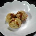 亜久里's cooksnap of when they made たこ焼きをウスターソースで食べてみよう！.