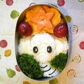 みこまなママ's cooksnap of when they made キャラ弁ぞうさんおにぎり.