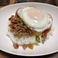 にこっぺん's cooksnap of when they made 簡単！子どもも大好きガパオ風ライス♪.