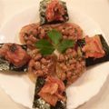莉彩パパ's cooksnap of when they made 長いもステーキ　納豆添え.