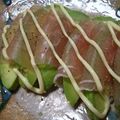 てーぶるすぷーん's cooksnap of when they made アボカドの生ハム巻き.