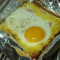 ぐうたらパンダ。's cooksnap of when they made 目玉焼きパン♪.