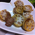 ponsyuke♪'s cooksnap of when they made 蓮根のはさみ焼き～柚子胡椒風味～.