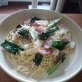 あ～子ママ's cooksnap of when they made ぷちぷち食感♪数の子とほうれん草のパスタ.