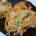riffy's cooksnap of when they made にんじんと玉ねぎのお財布お助けかき揚げ.
