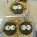 めそ。's cooksnap of when they made ●まっくろくろすけ●のり弁【キャラ弁】.