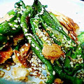 うれはれ's cooksnap of when they made 簡単♪油あげと焼きピーマンのゴマ和え.