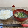 horseland's cooksnap of when they made ごま油香るごぼうとわかめの味噌汁.