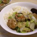 さるちゃんばなな's cooksnap of when they made 白菜とビッグな肉団子のオイスター中華煮.