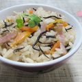 caramel-cookie's cooksnap of when they made ベーコン入 和風炊き込みご飯.