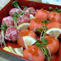 ジョンリークッカー's cooksnap of when they made ケチャップでピンクの手まり寿司.