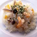 Giant corn's cooksnap of when they made 鶏ガラスープからの海老飯.