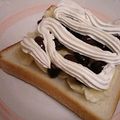 龍青空ママ's cooksnap of when they made 生クリーム×黒豆●和風スイーツトースト.