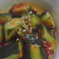 †文耶†'s cooksnap of when they made 簡単１品♬胡瓜の梅味噌にんにくラー油和え.