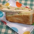 chokomi513's cooksnap of when they made ハムちんサンド.