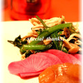 いづみうな's cooksnap of when they made 蒸し鶏と春菊の柚子浸し.