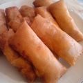 ｺｱﾗ's cooksnap of when they made ツナとソーセージのピザ春巻き.
