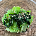azbjbn's cooksnap of when they made 作り置き、小松菜のわさびナムル。.