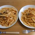 boofoochee's cooksnap of when they made モッツァレラ＆茄子ベーコンのトマトパスタ.