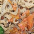 earlybirdk's cooksnap of when they made 油揚げとレンコンのきんぴら✿.