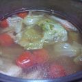 kokakokko's cooksnap of when they made 鶏とレタスの鍋.
