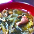 naoworks's cooksnap of when they made 豚ばらピリ辛中華鍋.